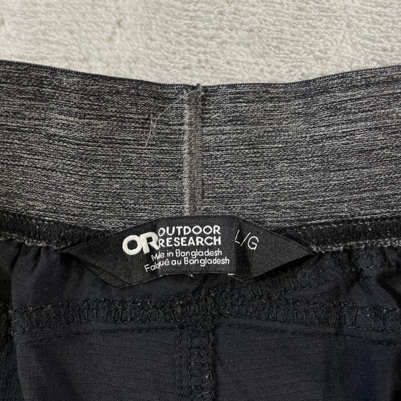 Outdoor Research Zendo Shorts Mens Large Black 10" Hiking Camping Outdoor Light - Picture 2 of 10